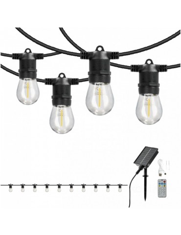 Guirnalda Solar E27 STARLIGHT NEO 10m 10 Led E27 8 Modos - 8