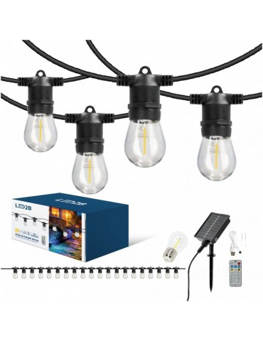 Guirnalda Solar E27 STARLIGHT NEO 10m 20 Led E27 8 Modos - 1