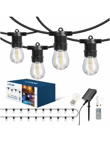 Guirnalda Solar E27 STARLIGHT NEO 20m 20 Led E27 8 Modos - 1