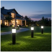 Baliza Solar Led AURORA ROUND IP44 40cm - 2