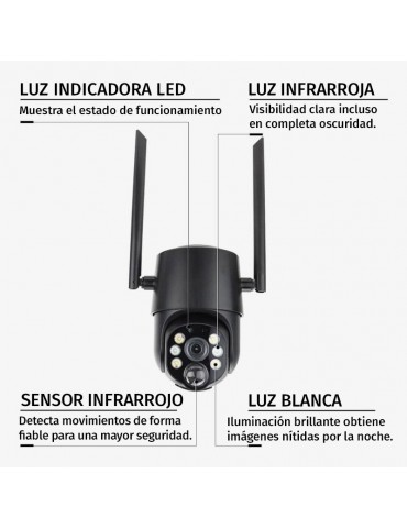 Cámara LED SMART WIFI HD 1920x1080p - 3