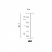 Bombilla LED GX53 11W 4000K 230v Insert - 4