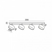 Aplique de techo SPOT LUNVIGO 4 Slim - 3