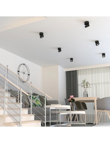 Aplique de techo SPOT Orientable negro - 7