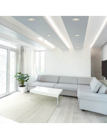Foco Led empotrable Downlight orientable 7W Blanco - 11