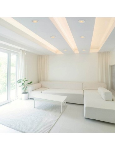 Foco Led empotrable Downlight orientable 7W Blanco - 7