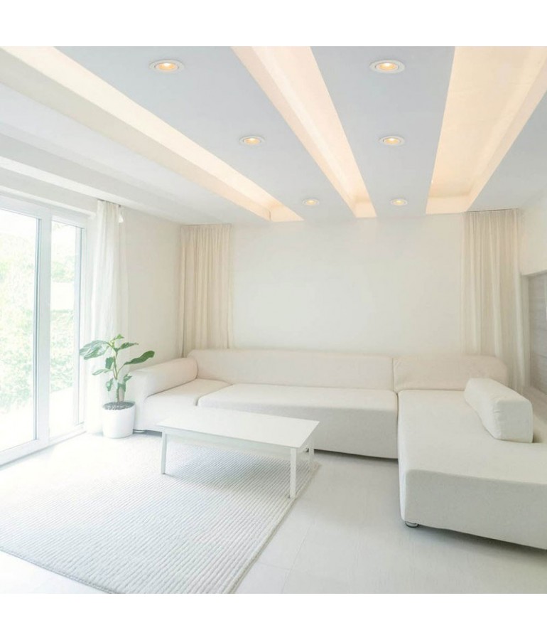 Foco Led empotrable Downlight orientable 7W Blanco - 7