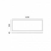 KIT DE MONTAJE EN SUPERFICIE PANEL LED 120x30cm - 4