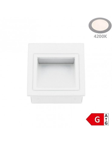 Aplique LED Escalera empotrar Blanco 3W - 1