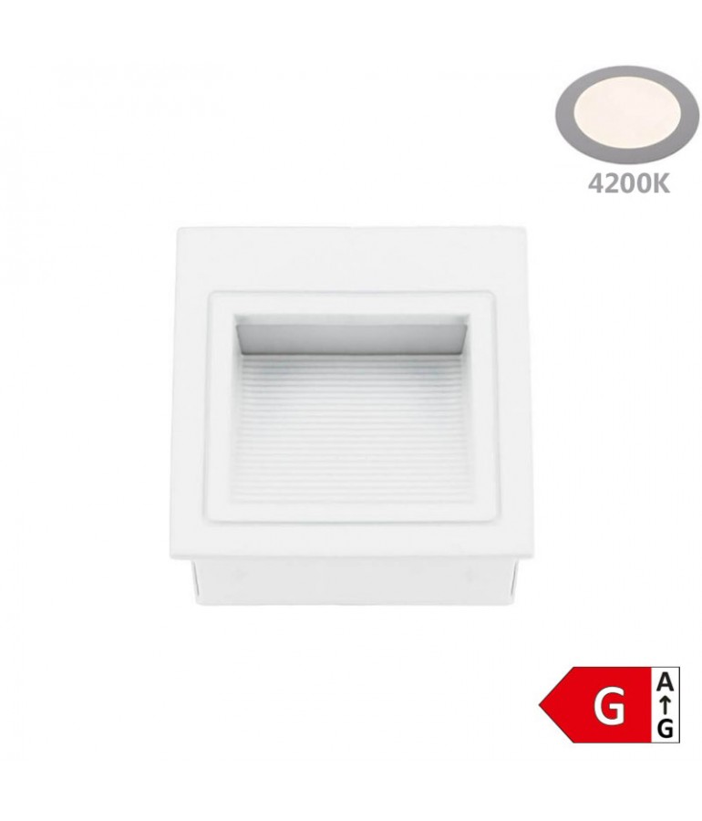 Aplique LED Escalera empotrar Blanco 3W - 1
