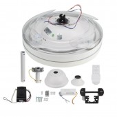 Ventilador Rectráctil OPTO 36W CCT Blanco Mando RC - 3