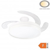 Ventilador RETRACTIL OPTO 36W CCT Blanco Mando RC - 7