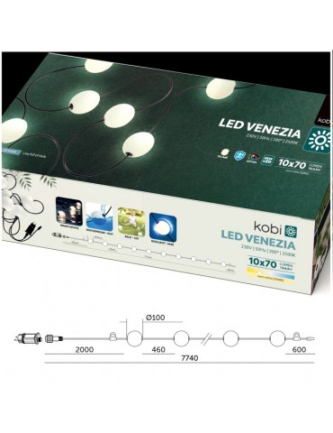 Guirnalda 10 Esferas LED exterior Flotante - 8