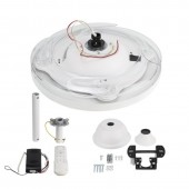 Ventilador Techo RETRACTIL SLIM 36W CCT Blanco Mando RC - 3
