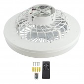 Ventilador Techo Turbo Sin Aspas 36W CCT Blanco Mando RC - 5