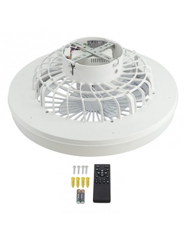 Ventilador Techo Turbo Sin Aspas 36W CCT Blanco Mando RC - 5