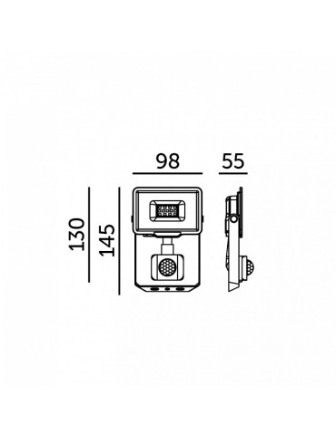 Foco Proyector LED 10W sensor de movimiento IP65 - 7