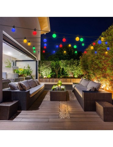 Guirnalda led multicolor exterior 8m 10Led IP65 - 7