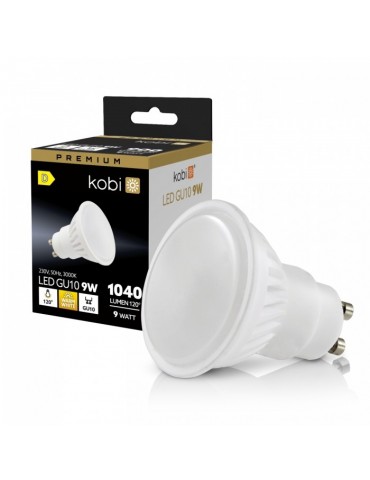 Bombilla LED GU10 PREMIUM 9W CERÁMICA - 3000K
