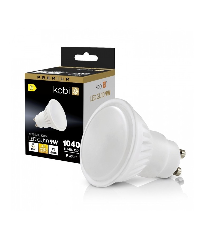 Bombilla LED GU10 PREMIUM 9W CERÁMICA - 3000K