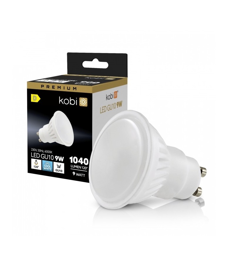 Bombilla LED GU10 PREMIUM 9W CERÁMICA - 6000K