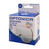 Sensor PIR movimiento superficie pared blanco IP44 - 9