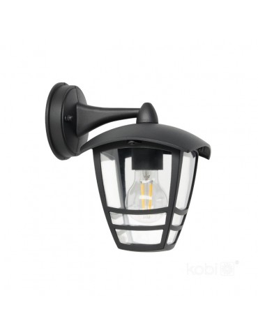 Farol pared TEVIO KD E27 Aluminio Negro - 1