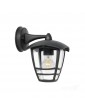 Farol pared TEVIO KD E27 Aluminio Negro - 1