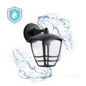 Farol pared TEVIO KD E27 Aluminio Negro - 3