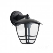 Farol pared TEVIO KD E27 Aluminio Negro - 4