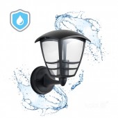 Farol pared TEVIO KG E27 Aluminio Negro - 3