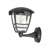 Farol pared TEVIO KG E27 Aluminio Negro - 1