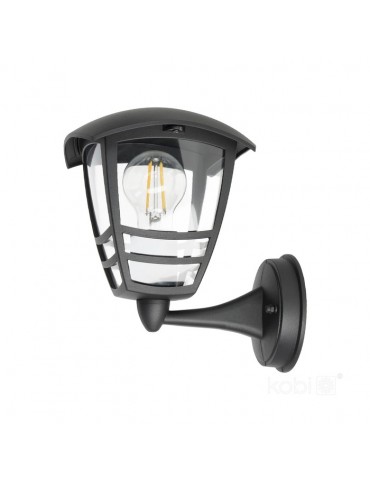 Farol pared TEVIO KG E27 Aluminio Negro - 1