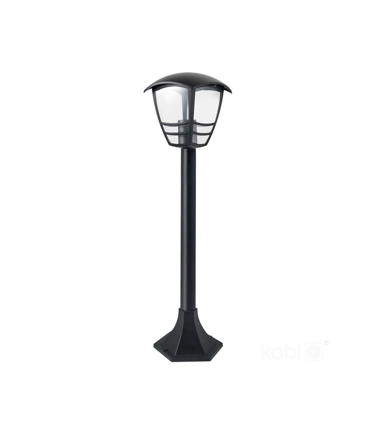 Farola bolardo TEVIO S E27 Aluminio Negro - 1