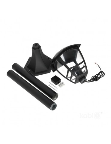 Farola bolardo TEVIO S E27 Aluminio Negro - 3