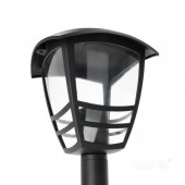 Farola bolardo TEVIO S E27 Aluminio Negro - 7