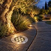 Foco Led suelo 7W Empotrable 2800K IP65 Inox - 6