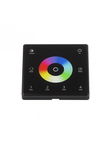 Controlador pared LED RGB CCT 4 ZONAS Táctil