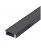 Perfil aluminio negro slim difusor negro - 1