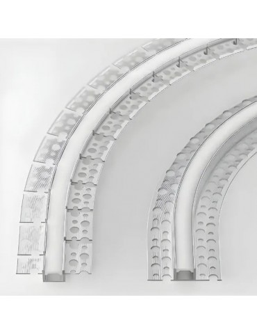 Perfil Aluminio Flexible Empotrar - 5
