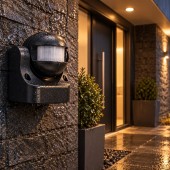 Sensor Led PIR Exterior Orientable IP44 Negro - 9