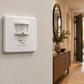 Sensor pared empotrable PIR Blanco - 6