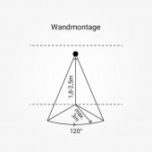 Sensor Detector Pared PIR Exterior 120º IP44 - 6