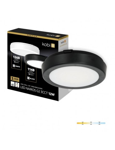 Plafon-led-Nairos-negro-12w-ip65 - 1