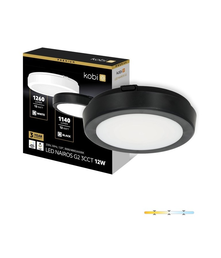Plafon-led-Nairos-negro-12w-ip65 - 1