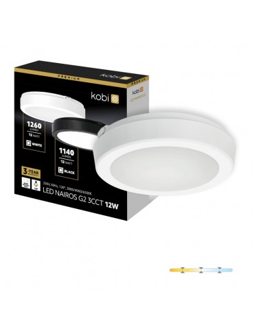 PLAFON LED TECHO Redondo Blanco NAIROS G2 12W 3CCT IP65 Premium - 7