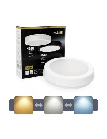 PLAFON LED TECHO Redondo Blanco NAIROS G2 12W 3CCT IP65 Premium - 8