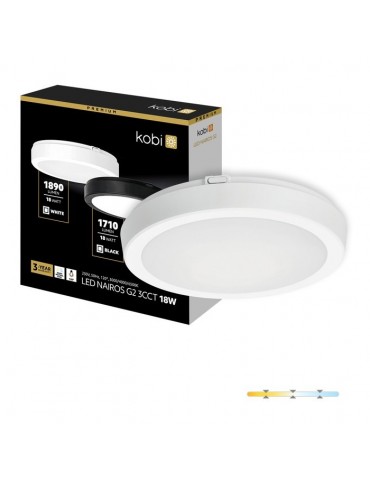 PLAFON LED TECHO Redondo Blanco NAIROS G2 18W - 1