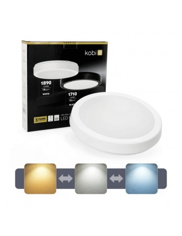 PLAFON LED TECHO Redondo Blanco NAIROS G2 12W 3CCT IP65 Premium - 2
