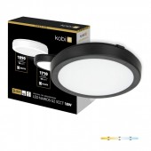 PLAFON LED TECHO Redondo Negro NAIROS G2 18W 3CCT - 1